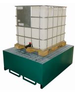 Single IBC metal Bunded Spill Pallet