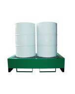 2 Drum Metal Bunded Spill Pallet