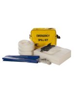 Grab bag spill kit for spill emergencies. Effective on oil and fuel spills so ideal for warehouses, yards, large vehicles or near stored oil containers