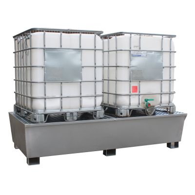 Double Galvanised IBC Bunded Spill Pallet