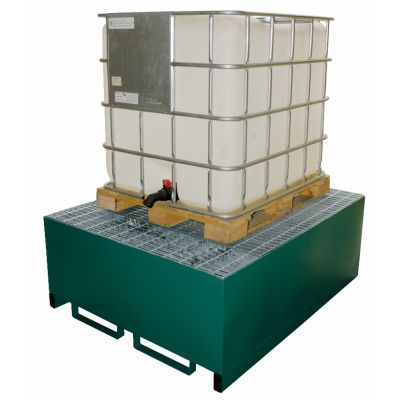 Single IBC metal Bunded Spill Pallet