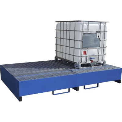 Double IBC Metal Bunded Spill Pallet 