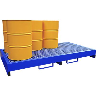 8 Drum Metal Bunded Spill Pallet