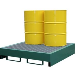 4 Drum Metal Bunded Spill Pallet