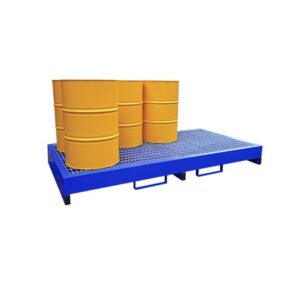 8 Drum Metal Bunded Spill Pallet