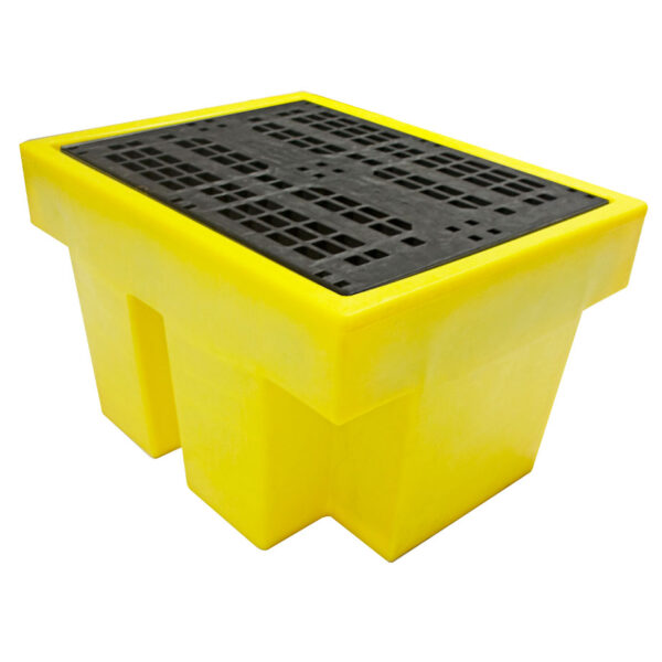 Single spill pallet with black grid
