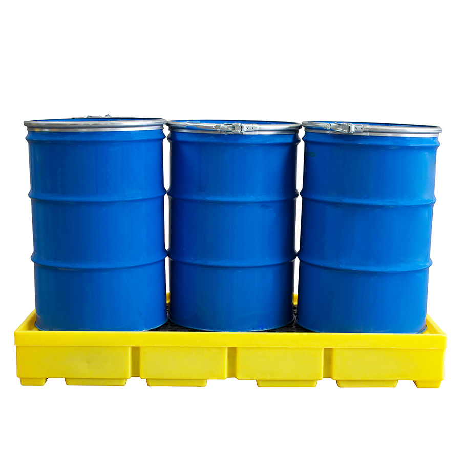 3 Drum spill pallet with drums