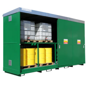 32 Drum / 8 IBC Bunded Storage Container