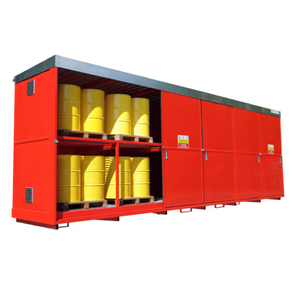 48 Drum / 12 IBC Bunded Storage Container