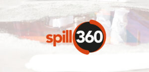 Spill360 completed managed spill programme logo with spill background