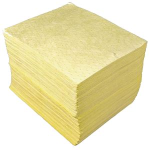 Premium Chemical Absorbent Mats 100 Pack