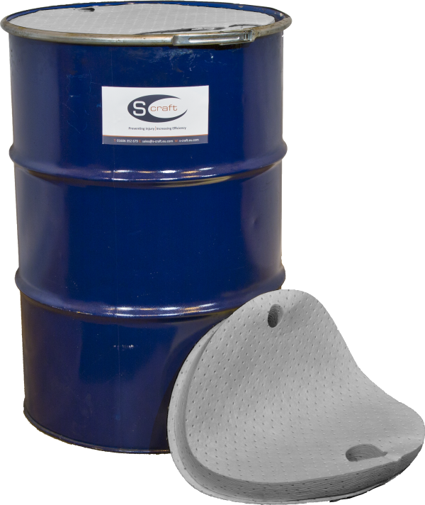 General Purpose Absorbent Drum Toppers 25 Pack