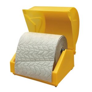 Absorbent Roll Dispenser with Weatherproof Cover