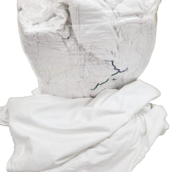 White Cotton Sheeting Wipers 10Kg Bag