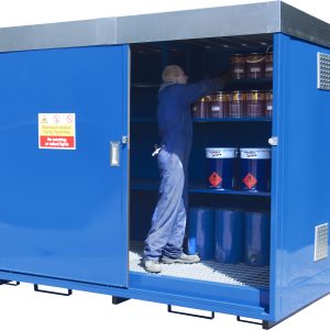 External Bunded Store for 80 small drums
