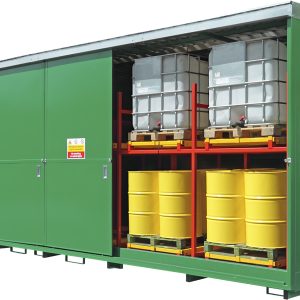 Bunded Storage Container with Push Back System