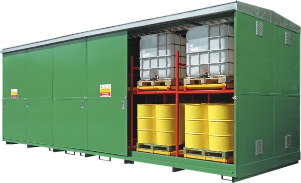 Bunded Storage Container with Push Back System