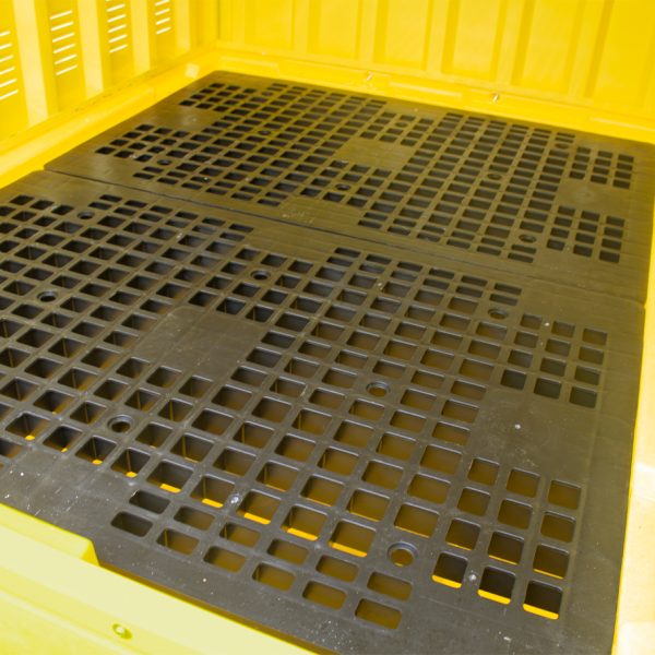 Single IBC Spill Pallet with Steel Cover - Image 3