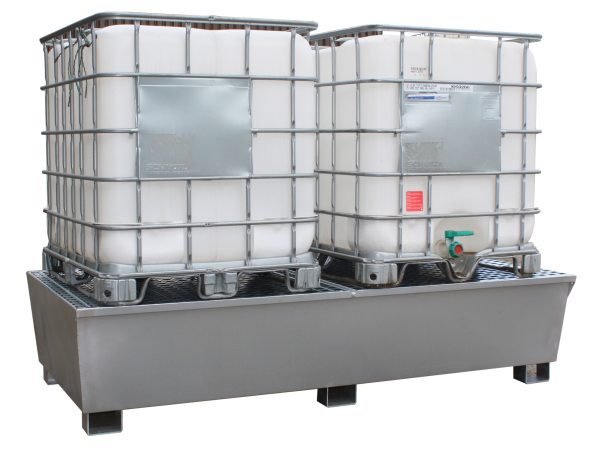 Double Galvanised IBC Bunded Spill Pallet