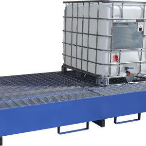 Double IBC Metal Bunded Spill Pallet