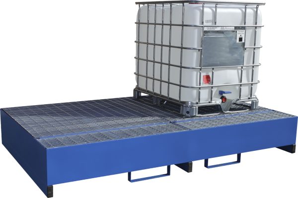 Double IBC Metal Bunded Spill Pallet