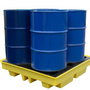 4 Drum Spill Pallet with Low Profile Deck