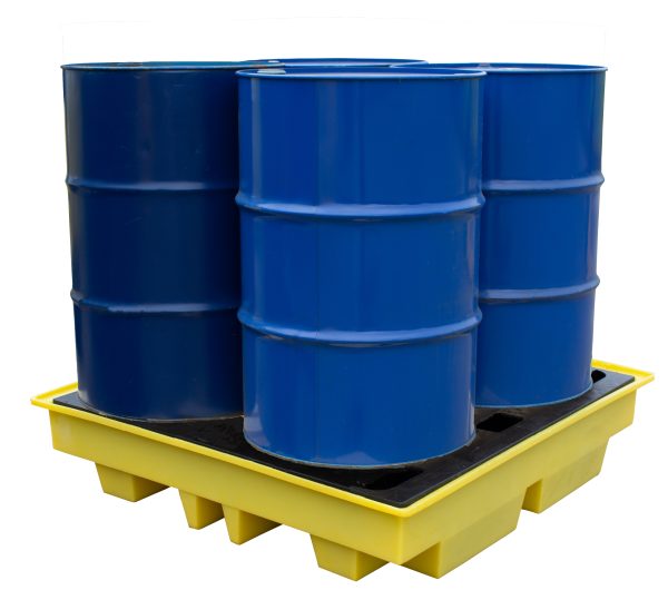 4 Drum Spill Pallet with Low Profile Deck