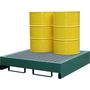 4 Drum Metal Bunded Spill Pallet
