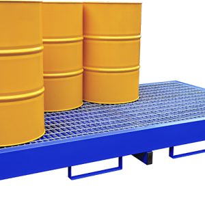 8 Drum Metal Bunded Spill Pallet
