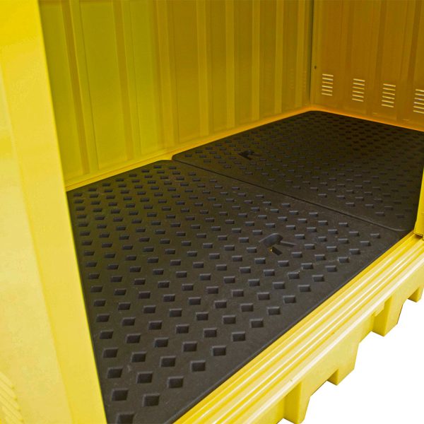Double IBC Spill Pallet with Steel Cover - Image 2