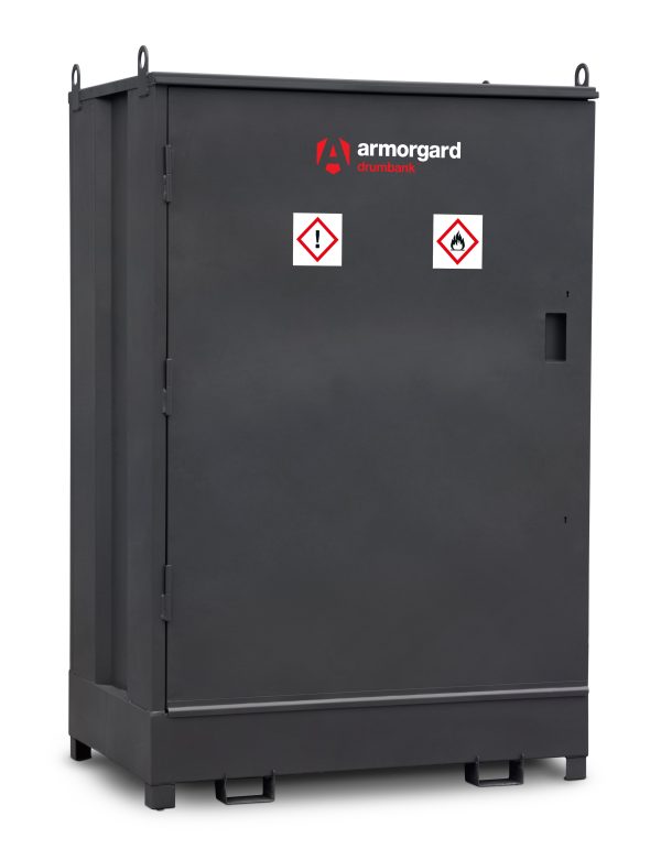 Drumbank for 2 Drums with shelf COSHH Compliant