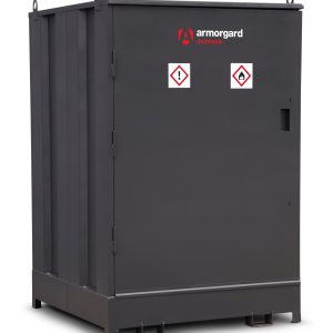 Drumbank for 4 Drums with shelf COSHH Compliant