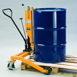 Hydraulic Lift Drum Trolley for Pallet Loading Steel Drums