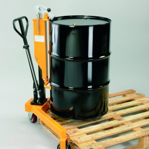 Hydraulic Lift Drum Trolley for Steel or Poly Drums