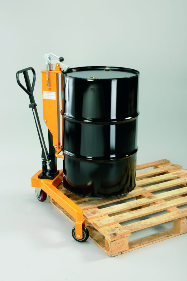 Hydraulic Lift Drum Trolley for Steel or Poly Drums