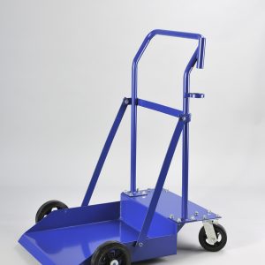 Platform Drum Trolley with solid rubber tyres