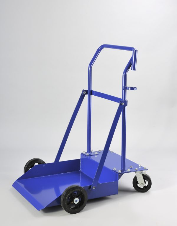 Platform Drum Trolley with solid rubber tyres