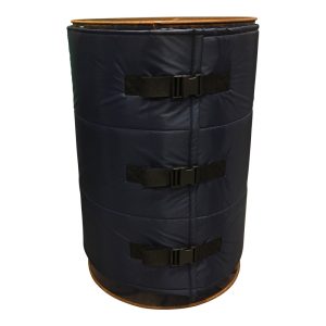 Wrap around passive insulation drum jacket