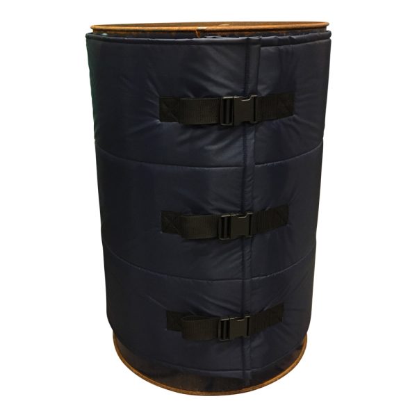 Wrap around passive insulation drum jacket