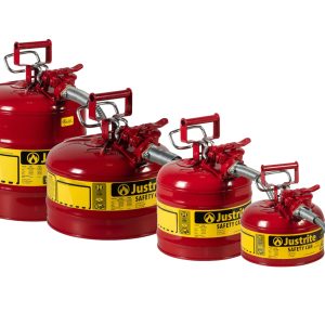 Justrite Type II Accuflow Safety Cans