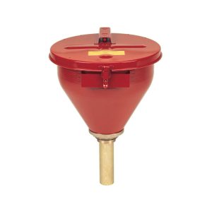 Justrite Safety Drum Funnel with Self Closing Cover Flame Arrester