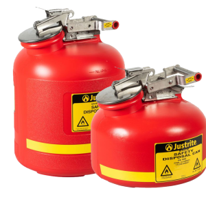 Justrite Liquid Disposal Safety Can Red