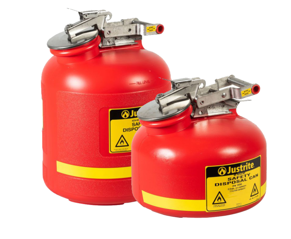 Justrite Liquid Disposal Safety Can Red