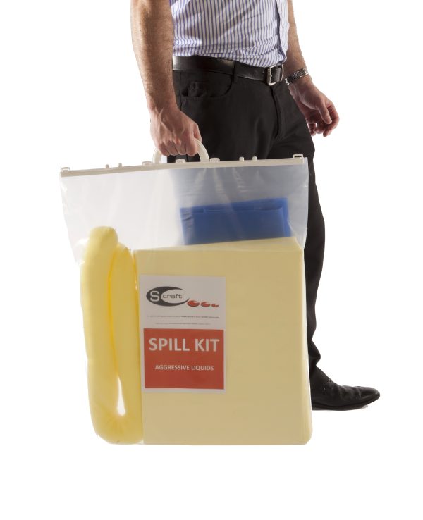 15Ltr Chemcial Emergency Spill Kit Bag