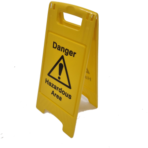 Hazardous Spill Floor Sign