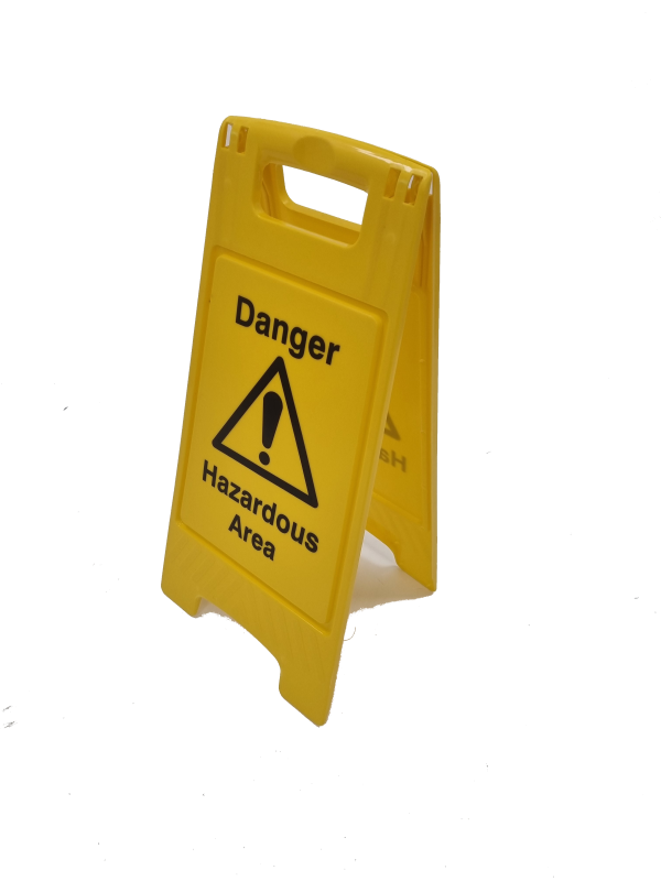 Hazardous Spill Floor Sign