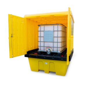 IBC Spill Pallet with Weatherproof Hardcover