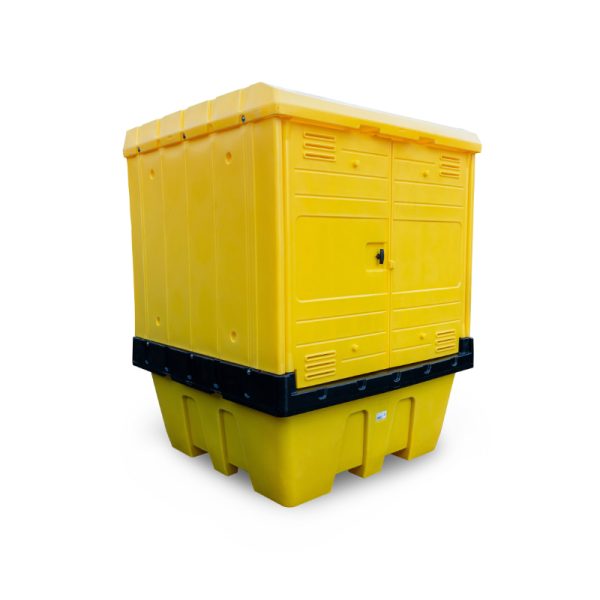 IBC Spill Pallet with Weatherproof Hardcover - Image 2