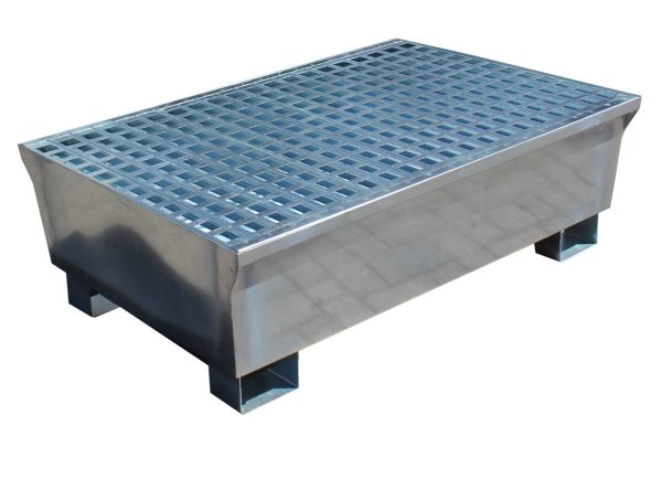 2 Drum Galvanised Steel Spill Pallet - Image 3