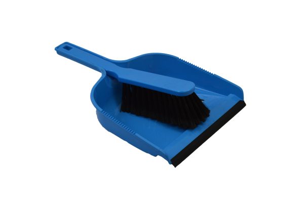 Plastic Dustpan & Soft Brush Set